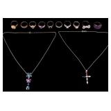 Sterling Rings and Necklaces