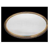 Oval Gilt Wood Mirror