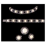 Danish Sterling 5 pc Jewelry Set by N.E.