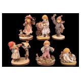 Lisi Martin Hand Painted Child Figurines (6)
