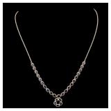 14k Gold and Sapphire Necklace