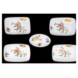 Royal Worchester "Evesham" Porcelain 5 Pcs