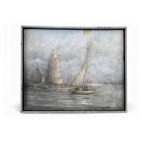 Henry Parker Oil on Canvas Nautical Scene