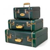 1950s White Star Hard Side Match Luggage Set