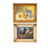 2 Oil Paintings, landscape and still life