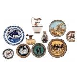 Ancient Greek Amphorae + Plate Reproductions (10)