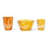 Bohemian Cut to Clear Crystal Vessels (2)+ More