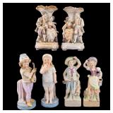 Betson Porcelain Vases and Bisque Figurines