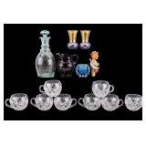 Cut Crystal Mugs and Vintage Glassware