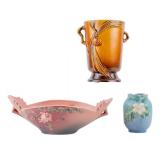 Roseville Compote, Vase, Flower Bud Vase (3 Pc.)