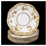 Haviland Limoges Gold Decorated Painted Plates (6)