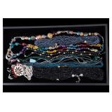 Napier, Vintage, Crystal, Glass Bead Necklaces