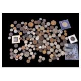 World Coins w/ 1977 QE2 Silver Jubilee Crown