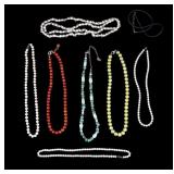 Pearl & Stone Necklaces wtih Sterling Clasps