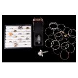 Costume Jewelry Rings, Bangles, Ladies Watch