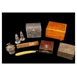 Swiss Music Box, Reed & Barton S&P, Vanity Boxes