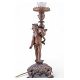 Vintage Figural Cherub Table Lamp