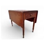 19th C Sheraton 1-Drawer Breakfast Table