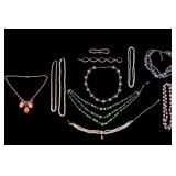 Art Deco Glass Necklace & Jewelry