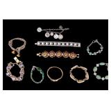 Nine Vintage Bracelets