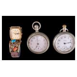 Na.American Watch, Atlas, Waltham Pocket Watches