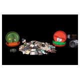 Vintage Melamine Ashtrays, Matchbooks, and More