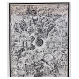 Framed 1983 Zork Users Group Map Print