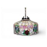 Hanging Slag Glass Ceiling Light