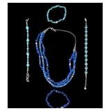 Turquoise, Howlite, Lapis Lazuli & 925 Jewelry