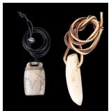 Antique Whale Tooth & Asian Seal