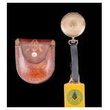 Elgin Masonic Pocket Watch w/ Leather Case