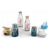 Milkjugs, Advertising, Hen on Nest, Ball Jars