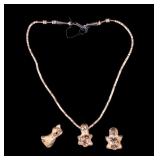 Beaded Necklace, Figural Charms