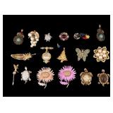 Vintage Designer and Other Brooches