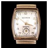 14k Gold Benrus Shockproof Mechanical Watch