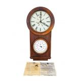 Elias Burwell (Bristol, CT) 19th C Calendar Clock