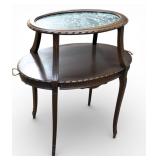 Mid Century Stone Veneer Two Tiered Muffineer