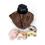 Vintage Pill Box Hats and Mink Shrug