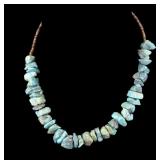 Vintage Raw Turquoise Chunk Necklaces