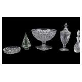 5-Piece Crystal & Glass Lot