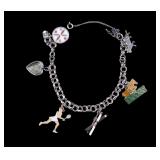 Sterling Silver Charm Bracelet (6 Charms)