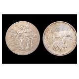 Franklin Mint Sterl. Silver Holiday Medallions (2)