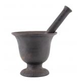 Antique Cast Iron Mortar and Pestle