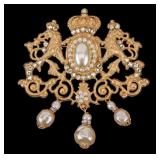 Miriam Haskell Oversized Brooch