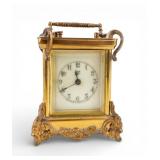 Antique Brass Waterbury Carriage Clock