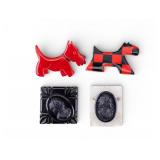 Bakelite/Lucite Brooches