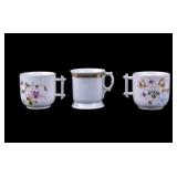 Antique German Porcelain Mustache Mugs