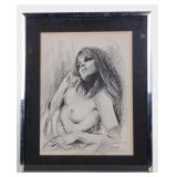 Pencil-Signed* Nude After Liberman (1977)