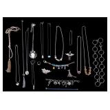 Sarah Cov., Glass Bead, More Silver Tone Jewelry