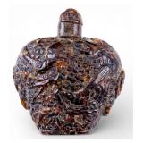 Chinese Amber Snuff Bottle